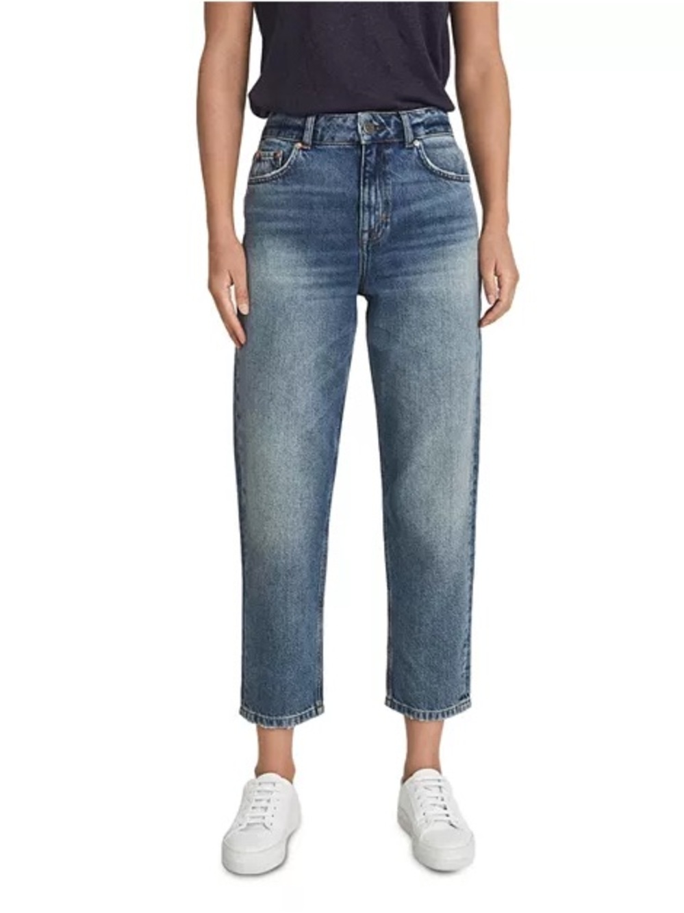 Reiss Blue Elle High Rise Straight Leg Denim Jeans Size 25